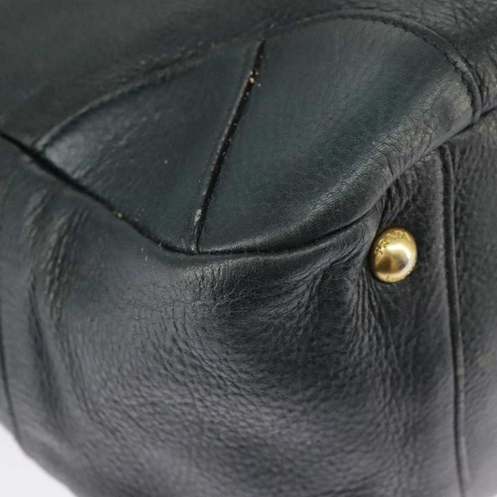 Prada Cervo Navy Leather Handbag (Pre-Owned) - image 7