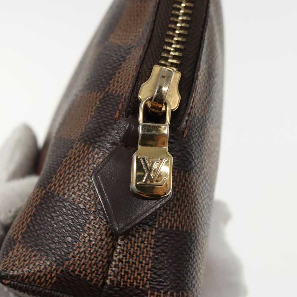 Louis Vuitton Cosmetic Pouch Brown Canvas Clutch … - image 10