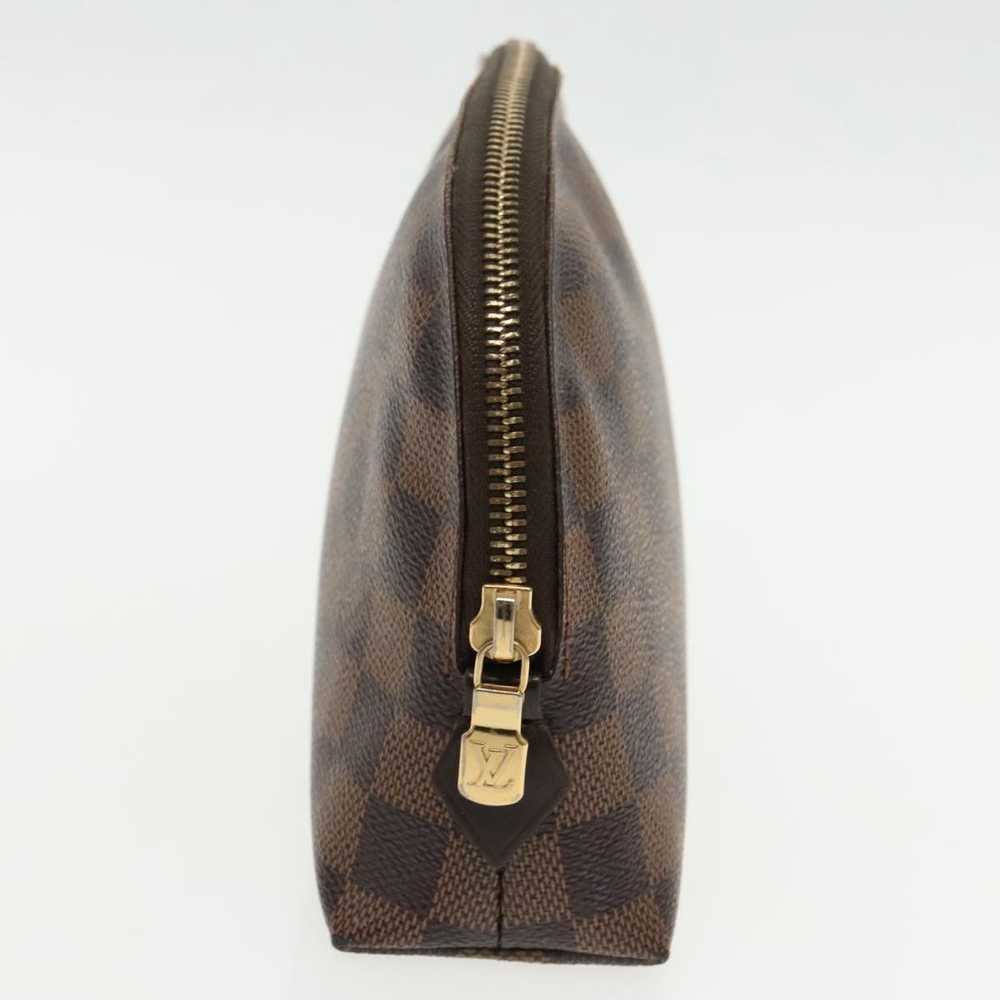 Louis Vuitton Cosmetic Pouch Brown Canvas Clutch … - image 4