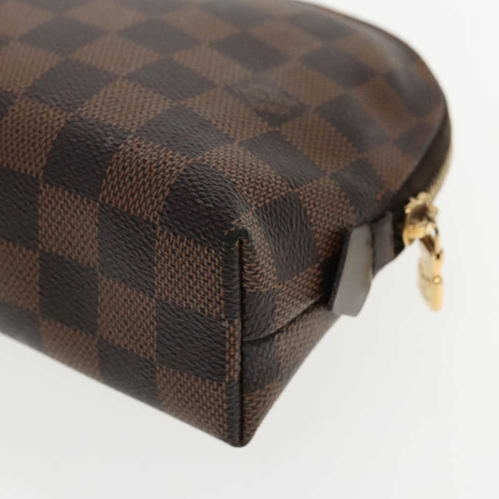 Louis Vuitton Cosmetic Pouch Brown Canvas Clutch … - image 7