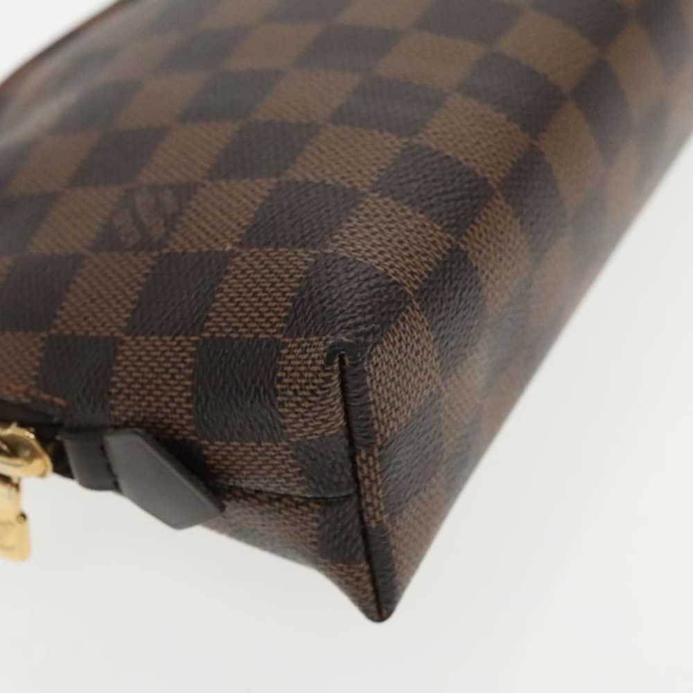 Louis Vuitton Cosmetic Pouch Brown Canvas Clutch … - image 8