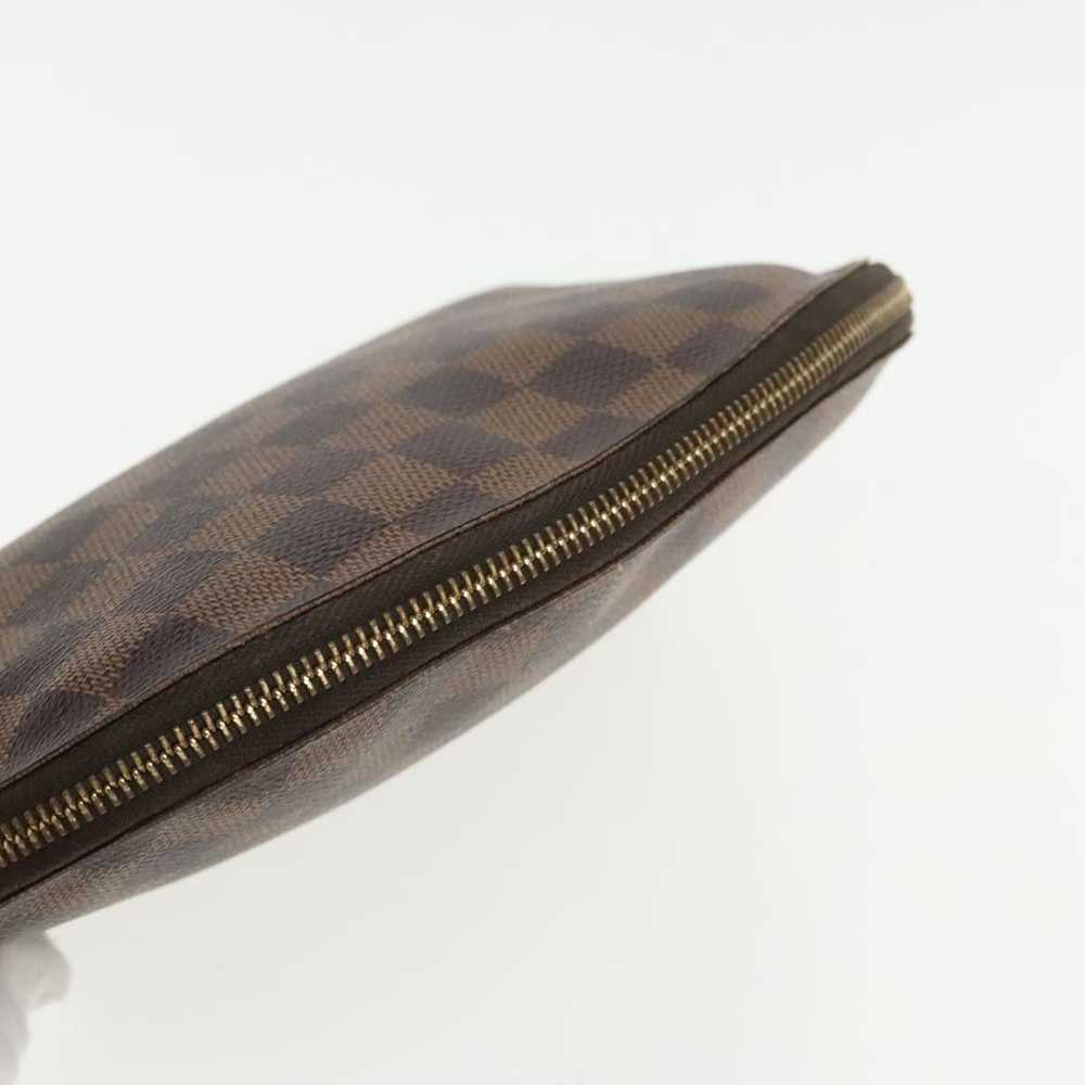 Louis Vuitton Cosmetic Pouch Brown Canvas Clutch … - image 9