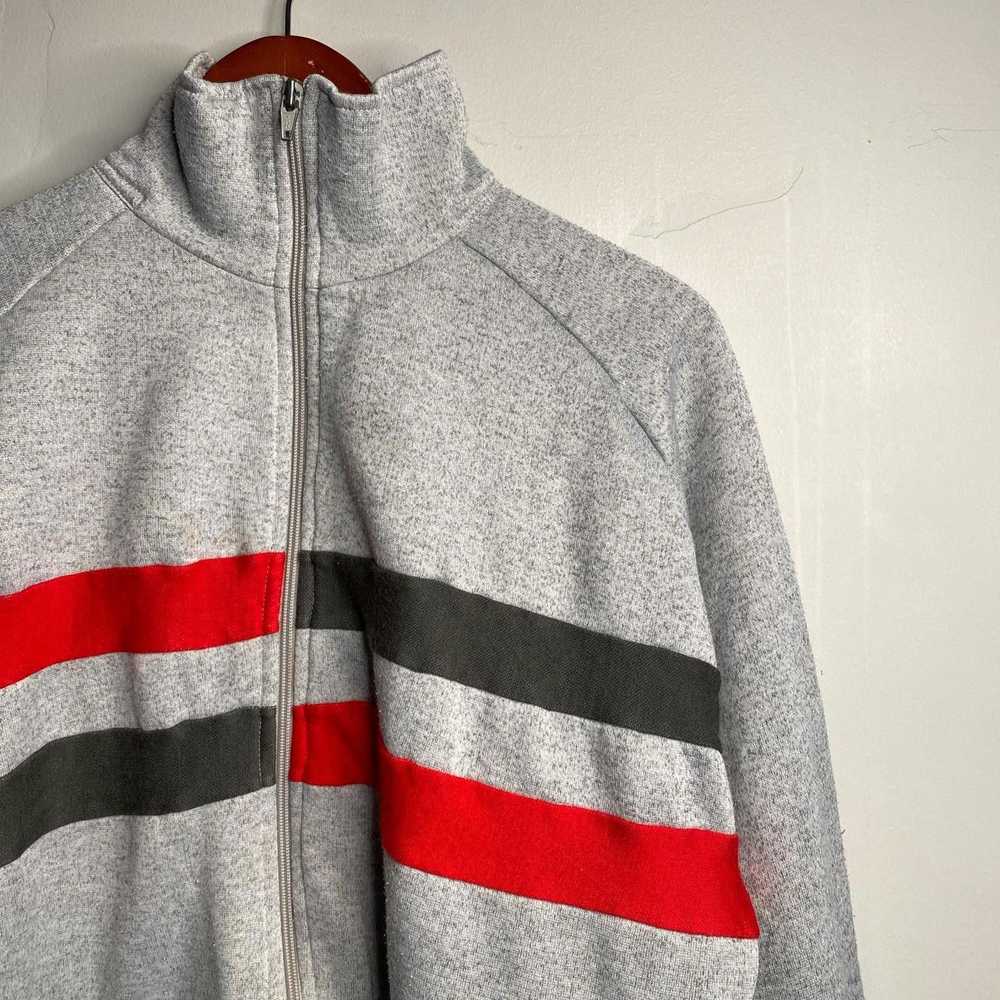 Vintage 80s Vintage Gray And Red Track Jacket - image 3