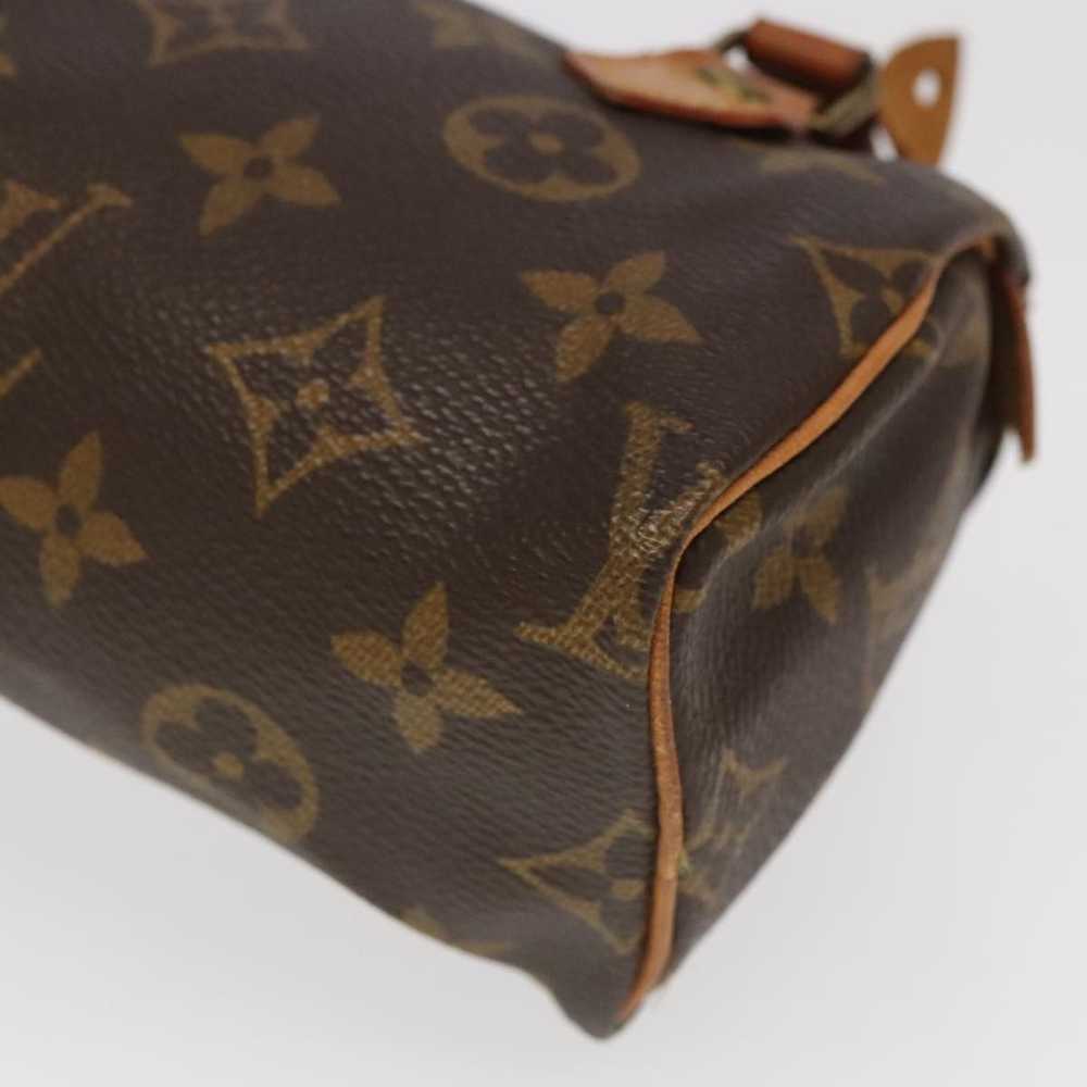 Louis Vuitton Mini Speedy Brown Canvas Handbag (P… - image 10