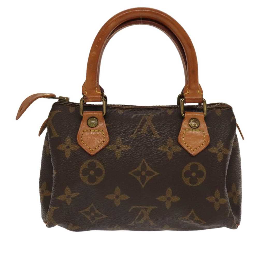 Louis Vuitton Mini Speedy Brown Canvas Handbag (P… - image 3