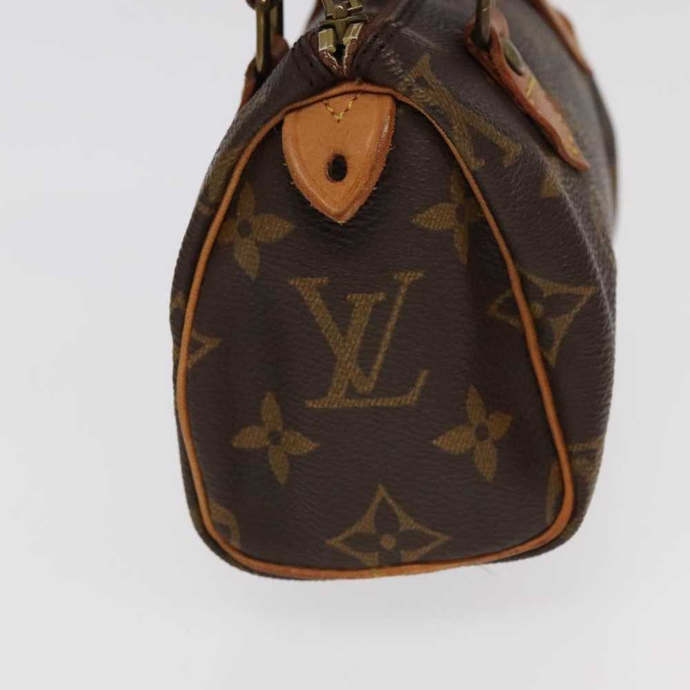 Louis Vuitton Mini Speedy Brown Canvas Handbag (P… - image 4