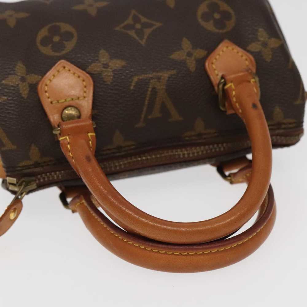 Louis Vuitton Mini Speedy Brown Canvas Handbag (P… - image 7