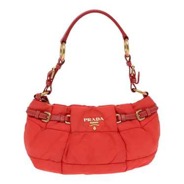 Prada Tessuto Orange Synthetic Shoulder Bag (Pre-O