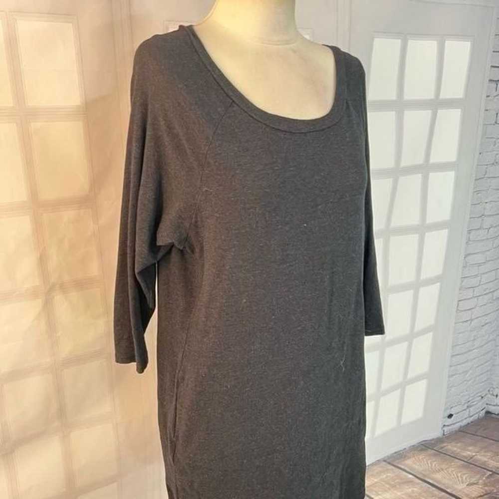 Standard James Perse gray long sleeve tunic dress… - image 3