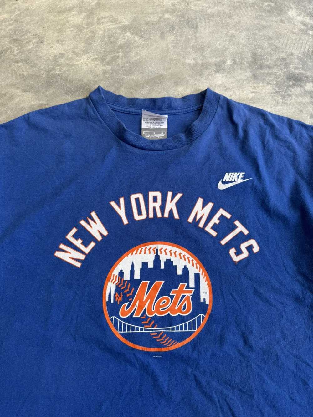 Nike × Streetwear × Vintage Nike New York METS bl… - image 2