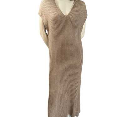 ZARA knit dress metallic size small