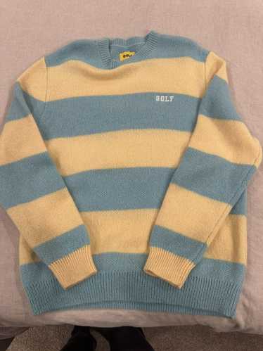 Golf Wang Blue and Cream striped Sweater