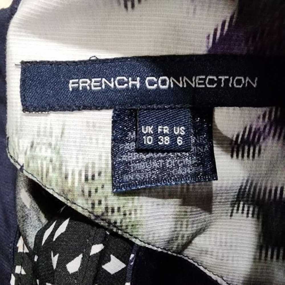 French connection navy and pink pixelated floral … - image 8