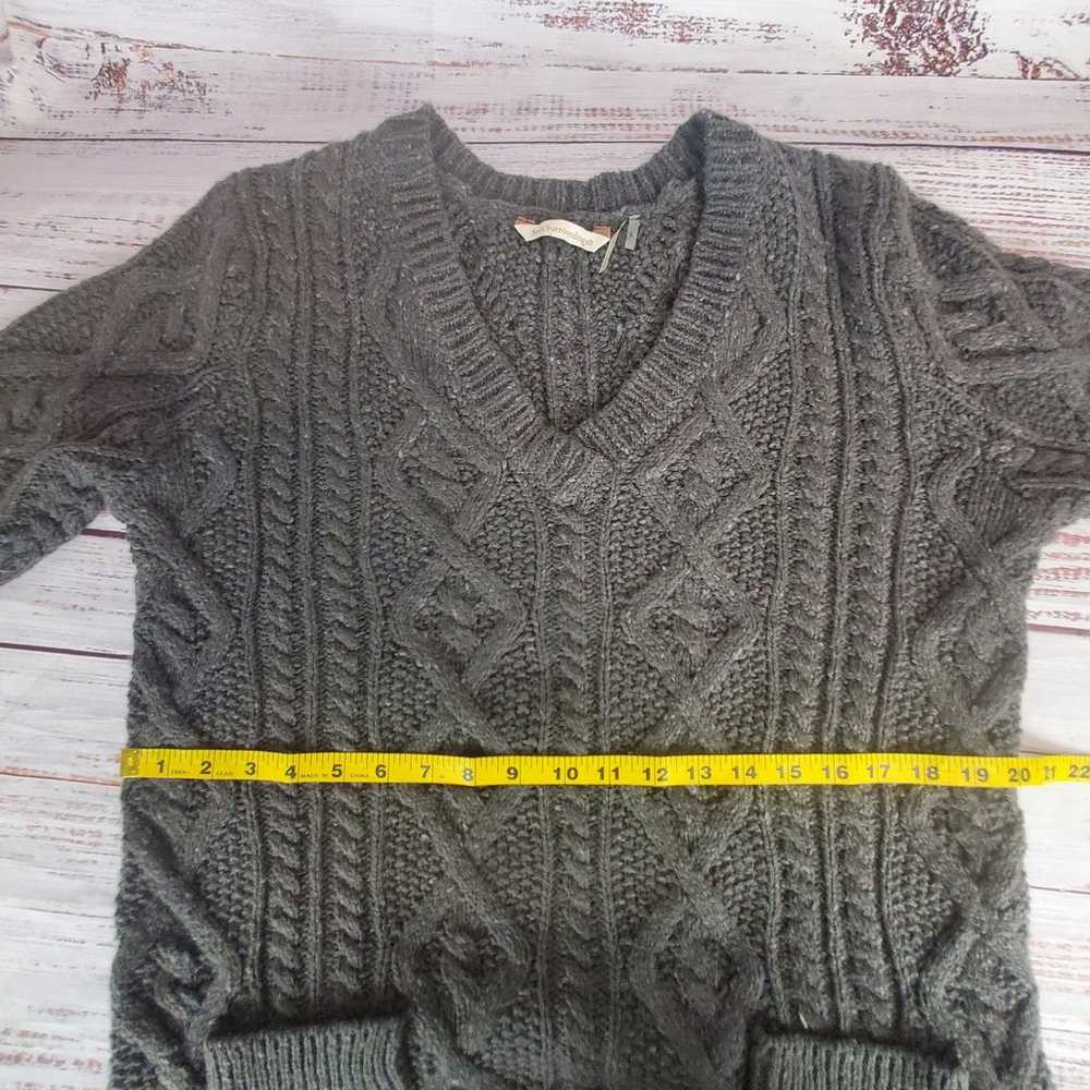 Soft Surroundings Wool Blend  Cable Knit Tunic Ov… - image 9