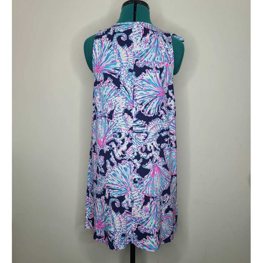 Lilly Pulitzer cotton Luella dress navy seahorse … - image 2