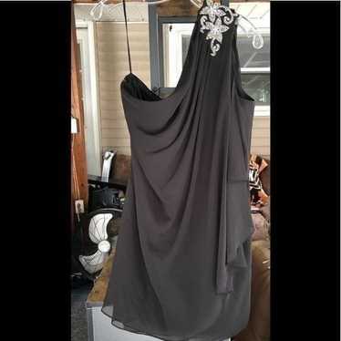 JS Boutique black one shoulder jeweled dress.size 