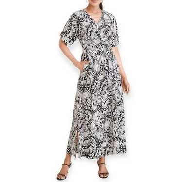 Chico’s Short-Sleeve Kimono Maxi Dress Size 12 - image 1