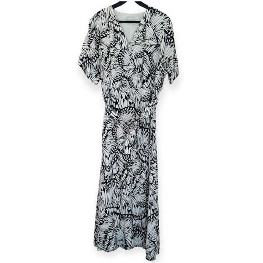 Chico’s Short-Sleeve Kimono Maxi Dress Size 12 - image 2