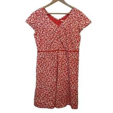 Boden Floral Print Midi Dress Size 12