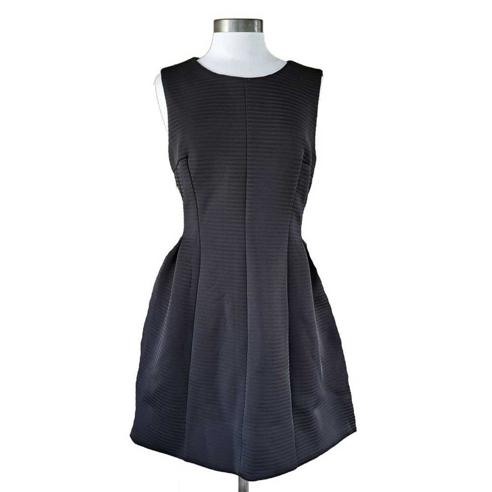 Calvin Klein Black Stripe Structured Fit & Flare … - image 1