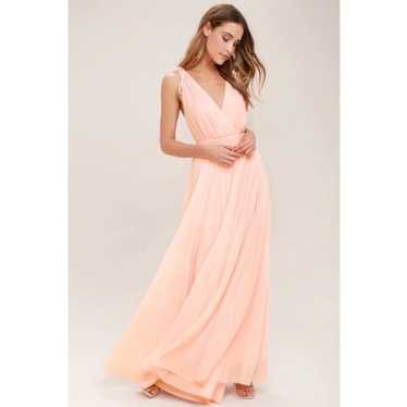 Lulus Dance the Night Away Blush Pink Backless Max