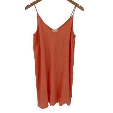 Nation LTD V-Back Penelope Mini Slip Dress Sleeve… - image 1