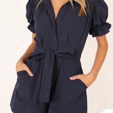 Riley Tie Waist Cotton Romper
Petal & Pup NEW - image 1