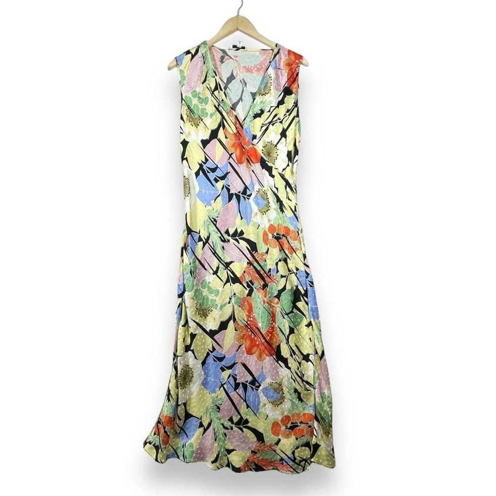 Equipment Femme Midi Dress Womens Large Multicolo… - image 1