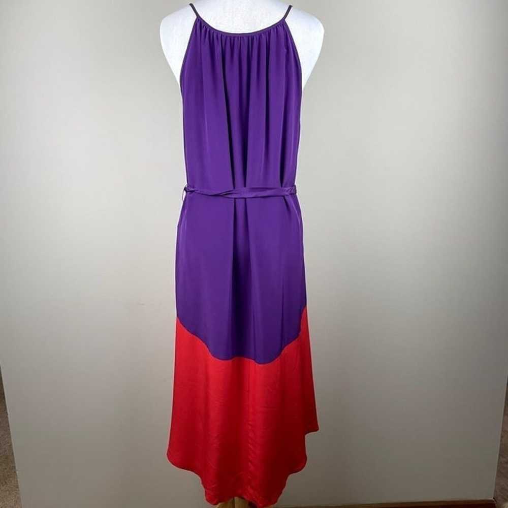 Antonio Melani Midi Dress 6 Purple Red Colorblock… - image 4