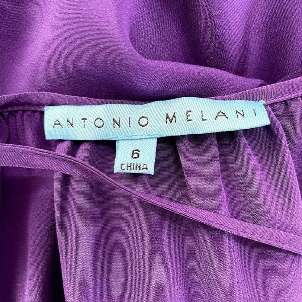 Antonio Melani Midi Dress 6 Purple Red Colorblock… - image 7