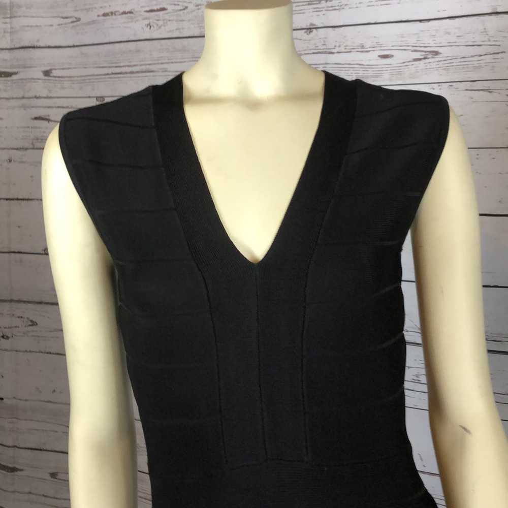 VENUS Bandage Fringe sleeveless black Dress size 4 - image 4