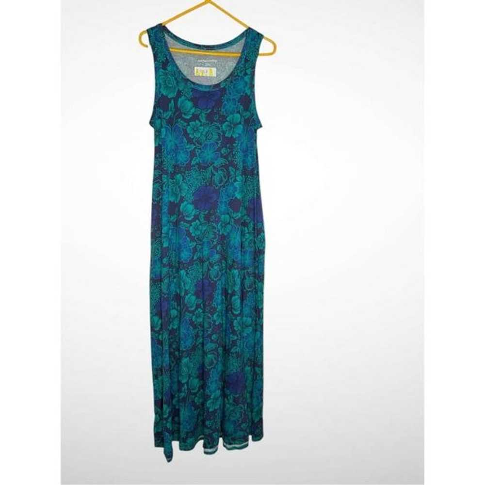 Soft Surroundings Valencia Maxi Dress Size M Blue… - image 6