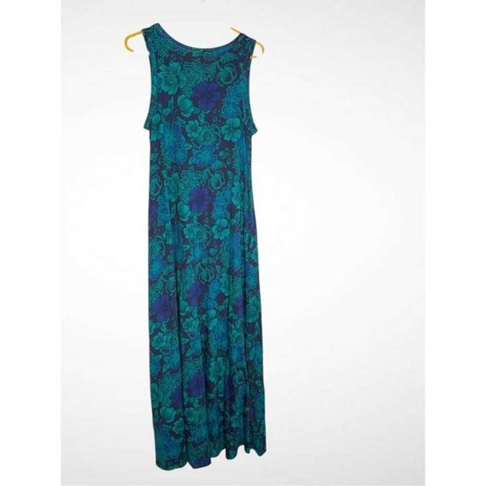 Soft Surroundings Valencia Maxi Dress Size M Blue… - image 8