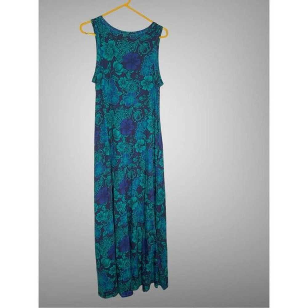 Soft Surroundings Valencia Maxi Dress Size M Blue… - image 9