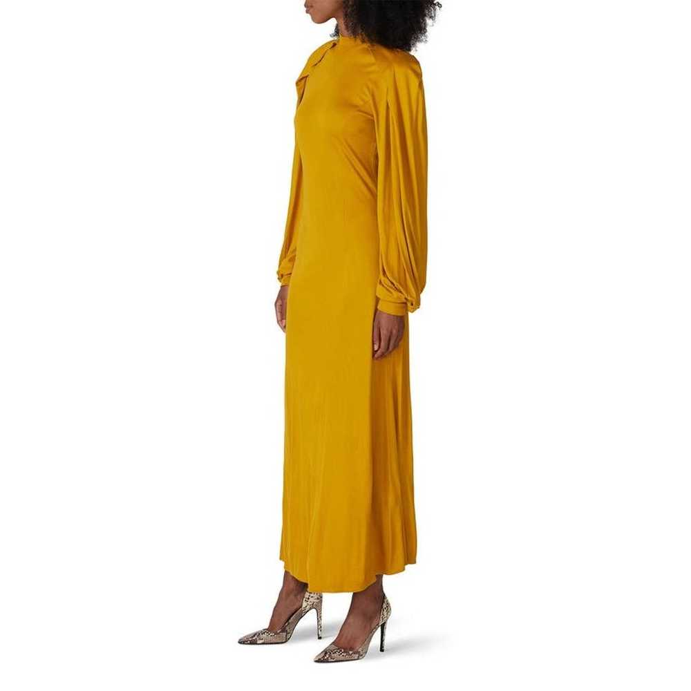 Pyer Moss Dress Womens Medium Yellow Wrap Sleeve … - image 2