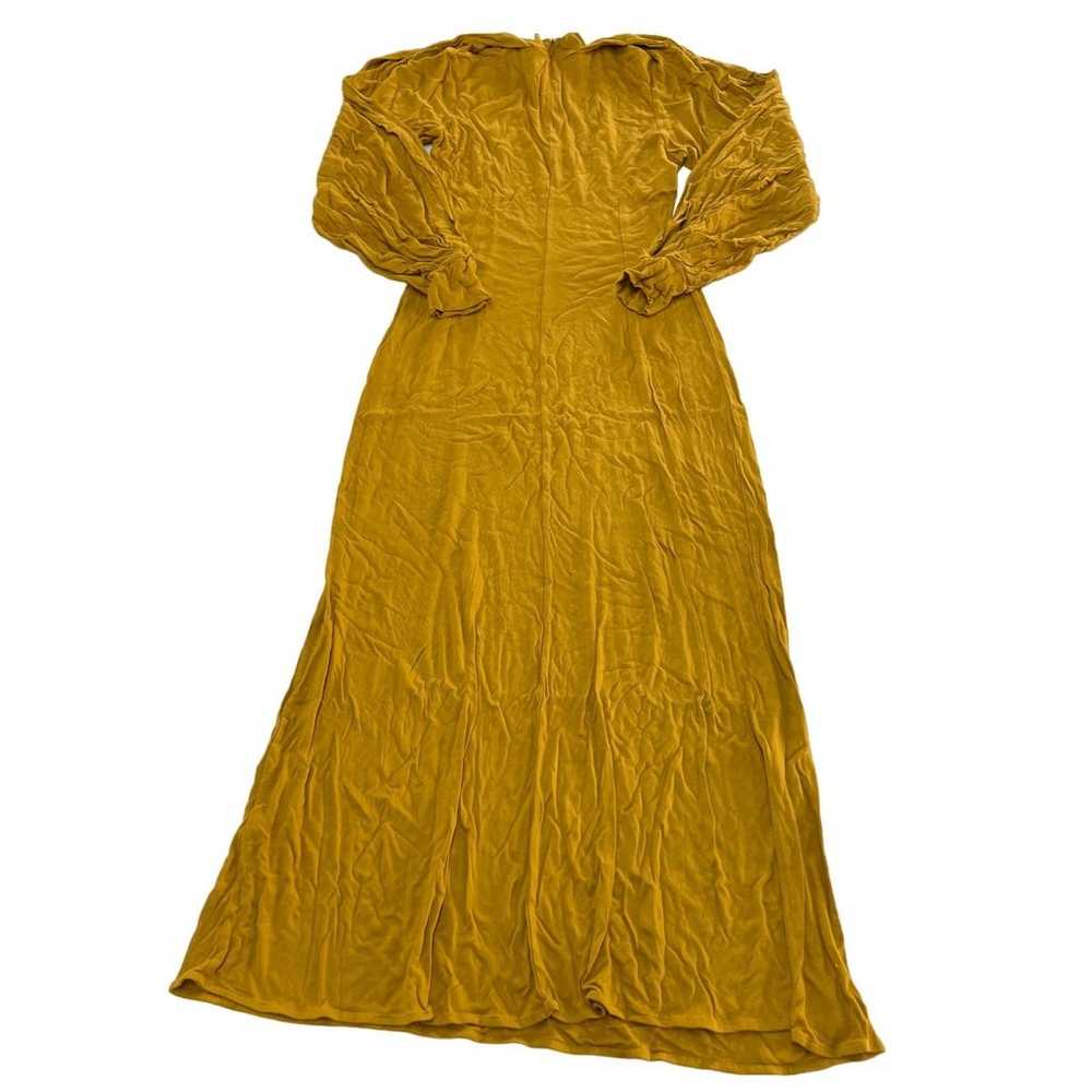 Pyer Moss Dress Womens Medium Yellow Wrap Sleeve … - image 4