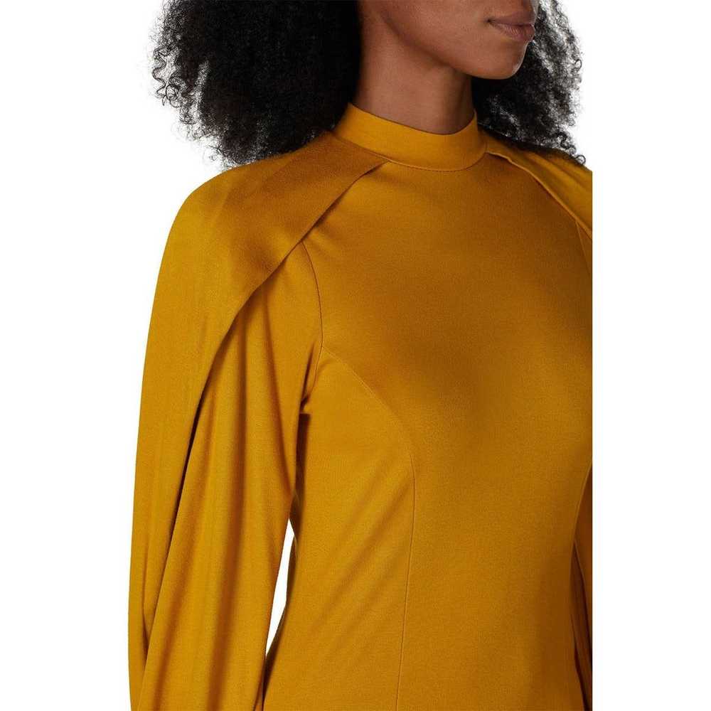 Pyer Moss Dress Womens Medium Yellow Wrap Sleeve … - image 5