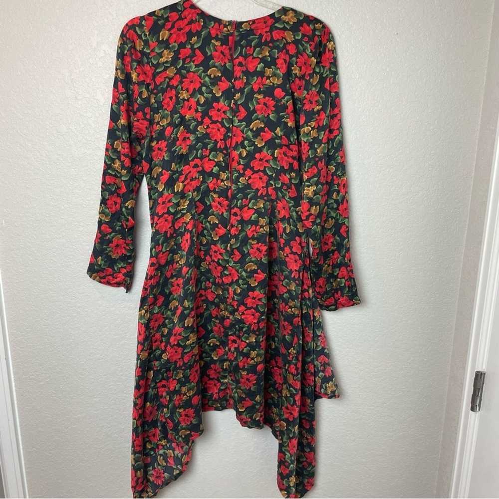 MARY JO BRUNO Vintage Floral 100% Silk Dress - image 6