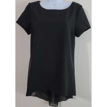 Other Umgee Black Hi Low Hem Scoop Neck Top S Shee