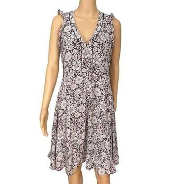 Rebecca Taylor floral 100% silk dress size 4 - image 1