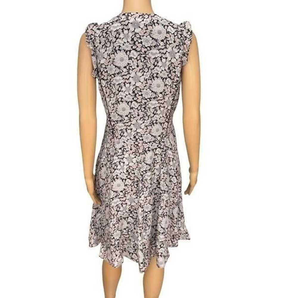 Rebecca Taylor floral 100% silk dress size 4 - image 3