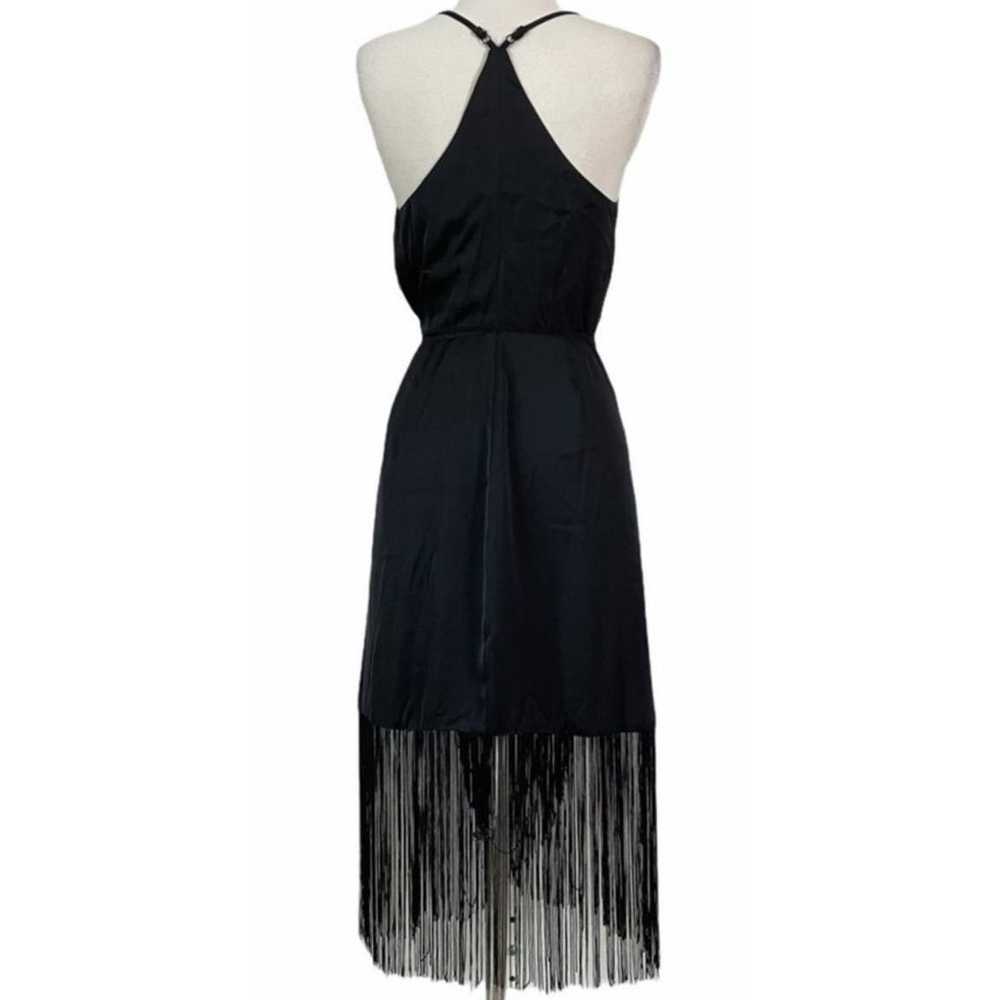 LOVERS + FRIENDS Dress Size Small Fringe Wrap Bla… - image 2