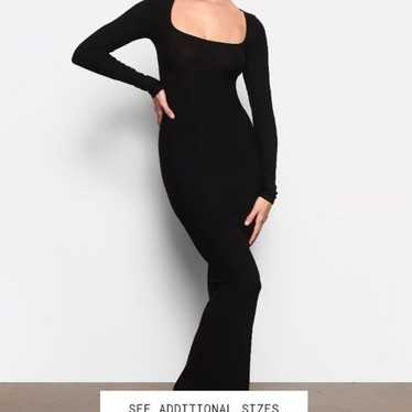 SKIMS SOFT LOUNGE BLACK DRESS L