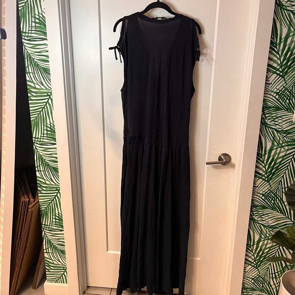 & Other Stories Black Sleeveless V-Neckline Maxi … - image 2