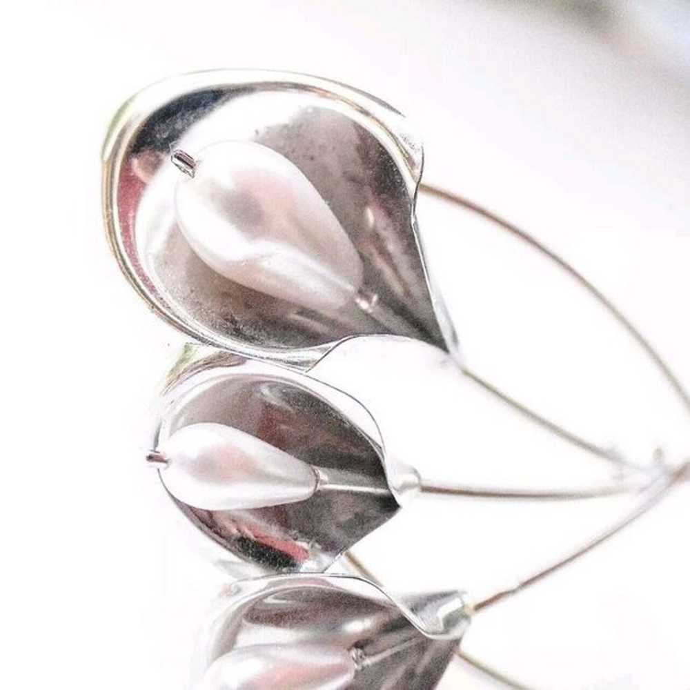 Beaucraft Sterling Silver Faux Pearl Calla Lily B… - image 11