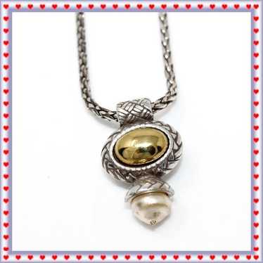 Brighton Vintage Reversible Pendant Necklace - image 1