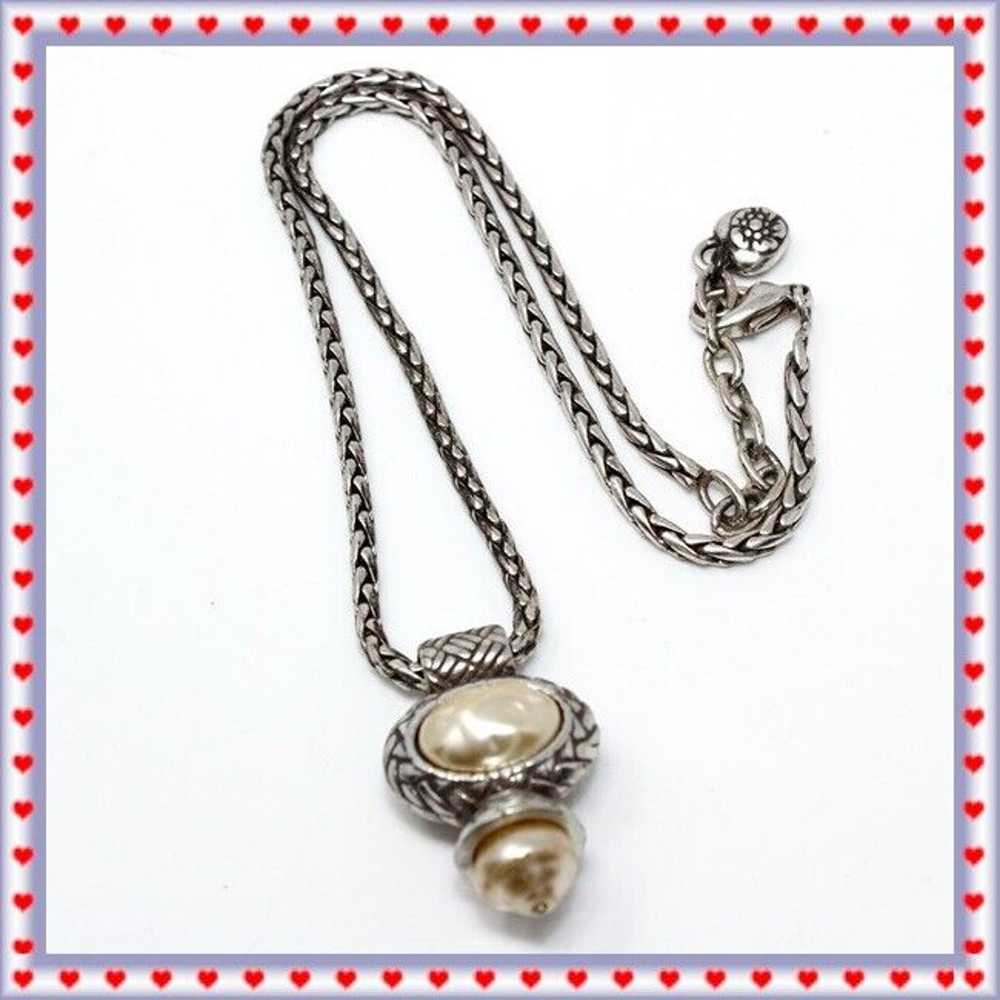 Brighton Vintage Reversible Pendant Necklace - image 5