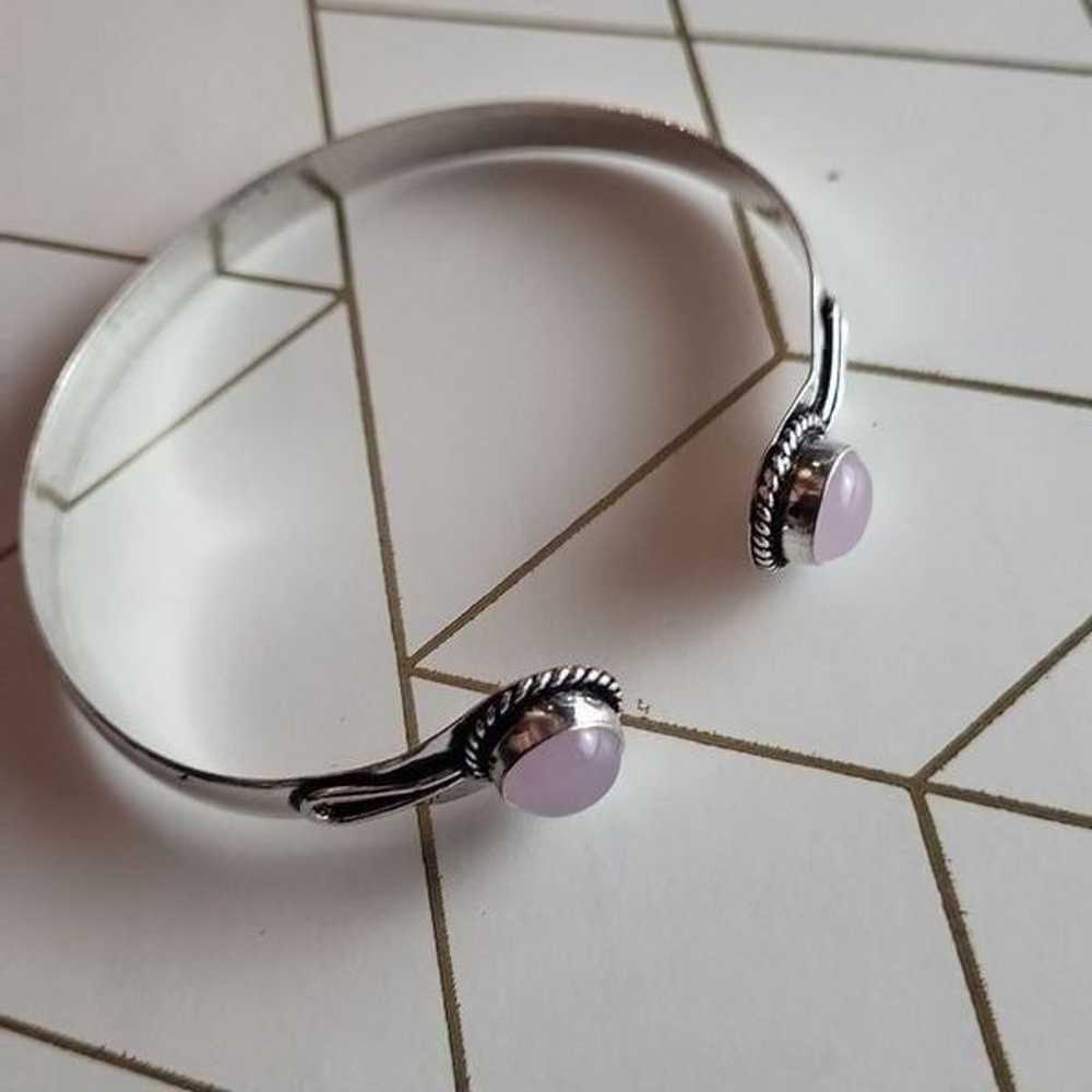 Vintage Rose Quartz Bracelet - image 2