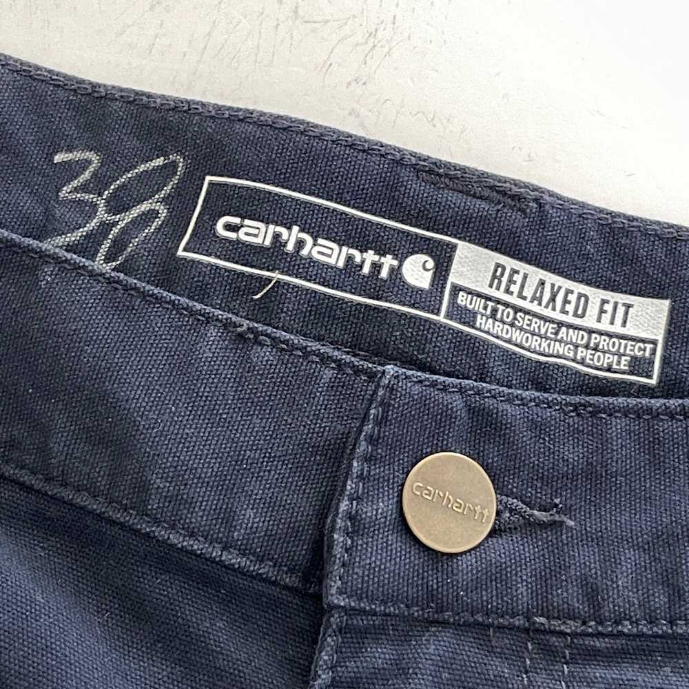 Carhartt Carhartt Shorts Mens Sz 38 Blue Utility … - image 9