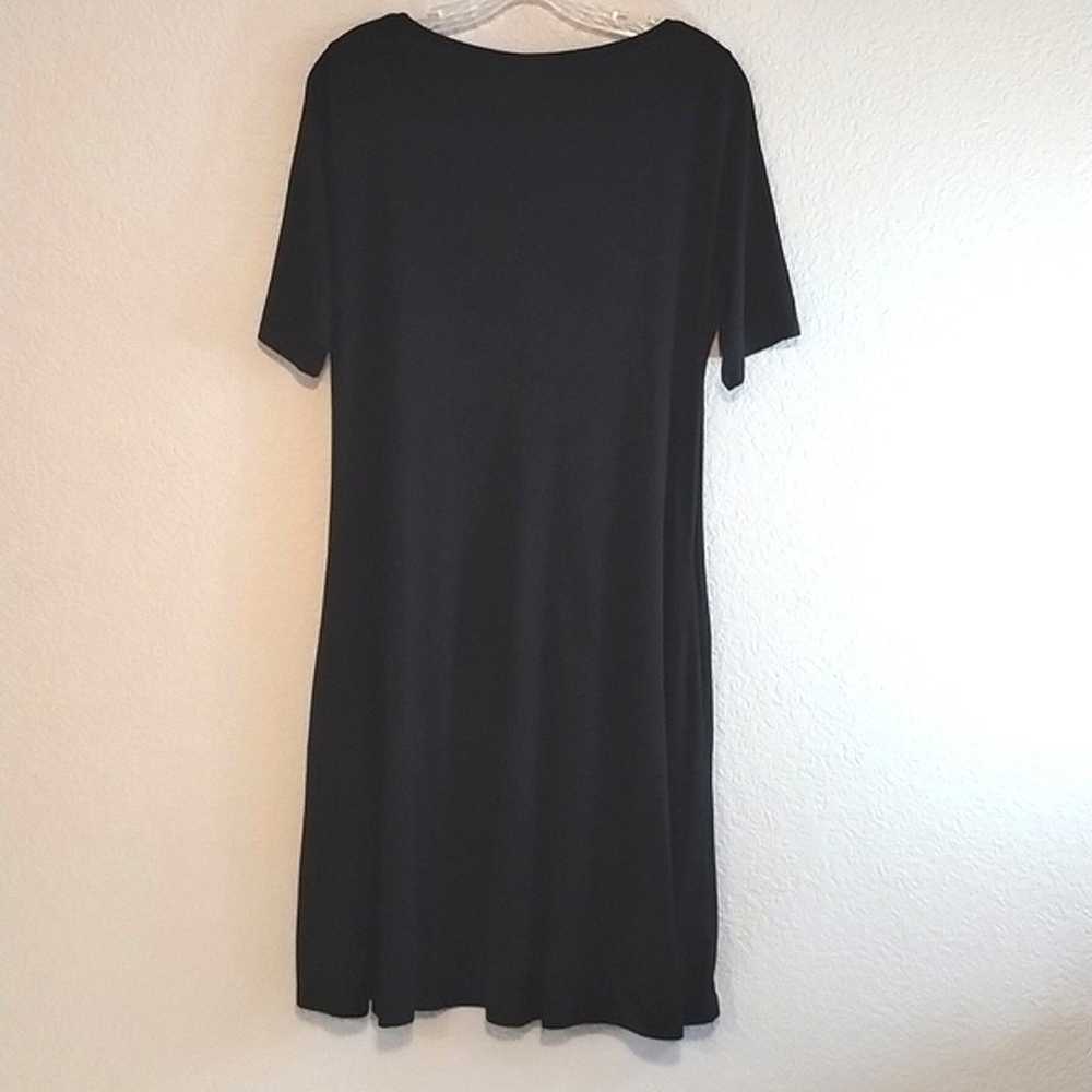 Eileen Fisher Tencel Stretchy Knit Pocketed Littl… - image 3